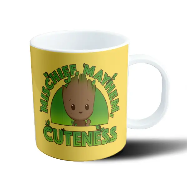 Taza de Plástico Groot Mischief Mayhem Cuteness