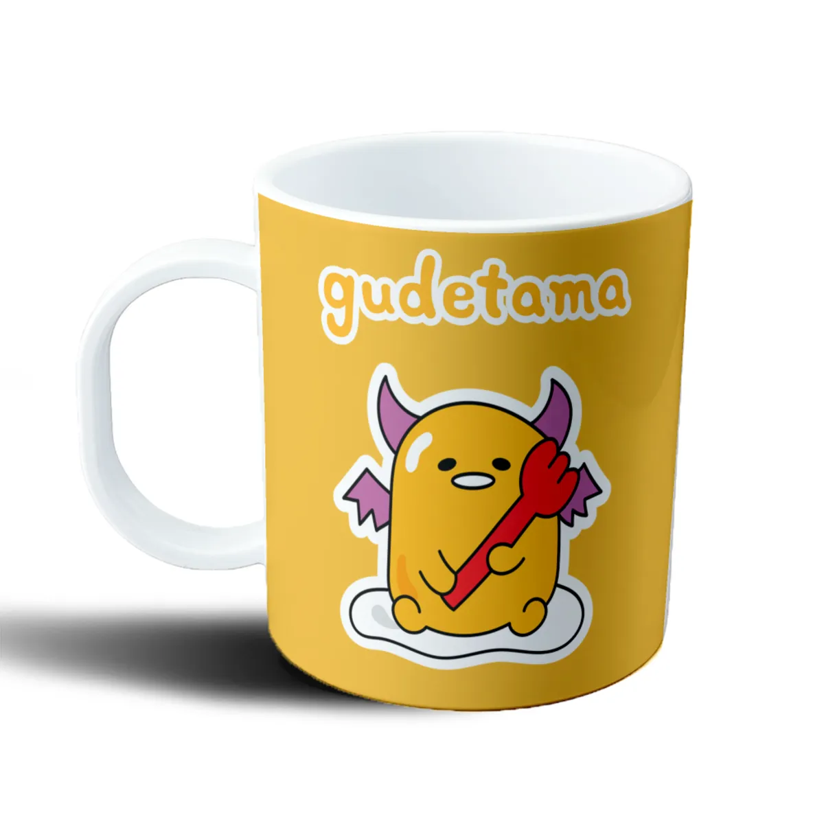 Taza de Plástico Gudetama Demonio con Tridente - vista 2