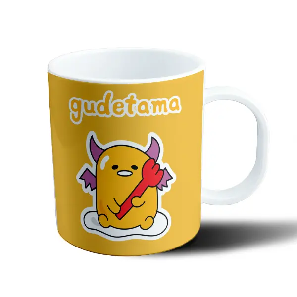Taza de Plástico Gudetama Demonio con Tridente