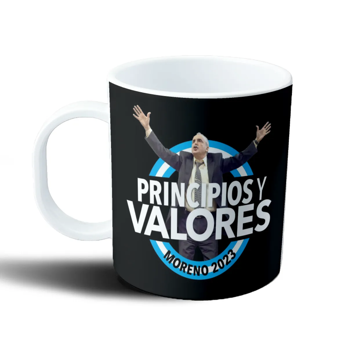 Taza de Plástico Guillermo Moreno Principios y Valores 2023 - vista 2