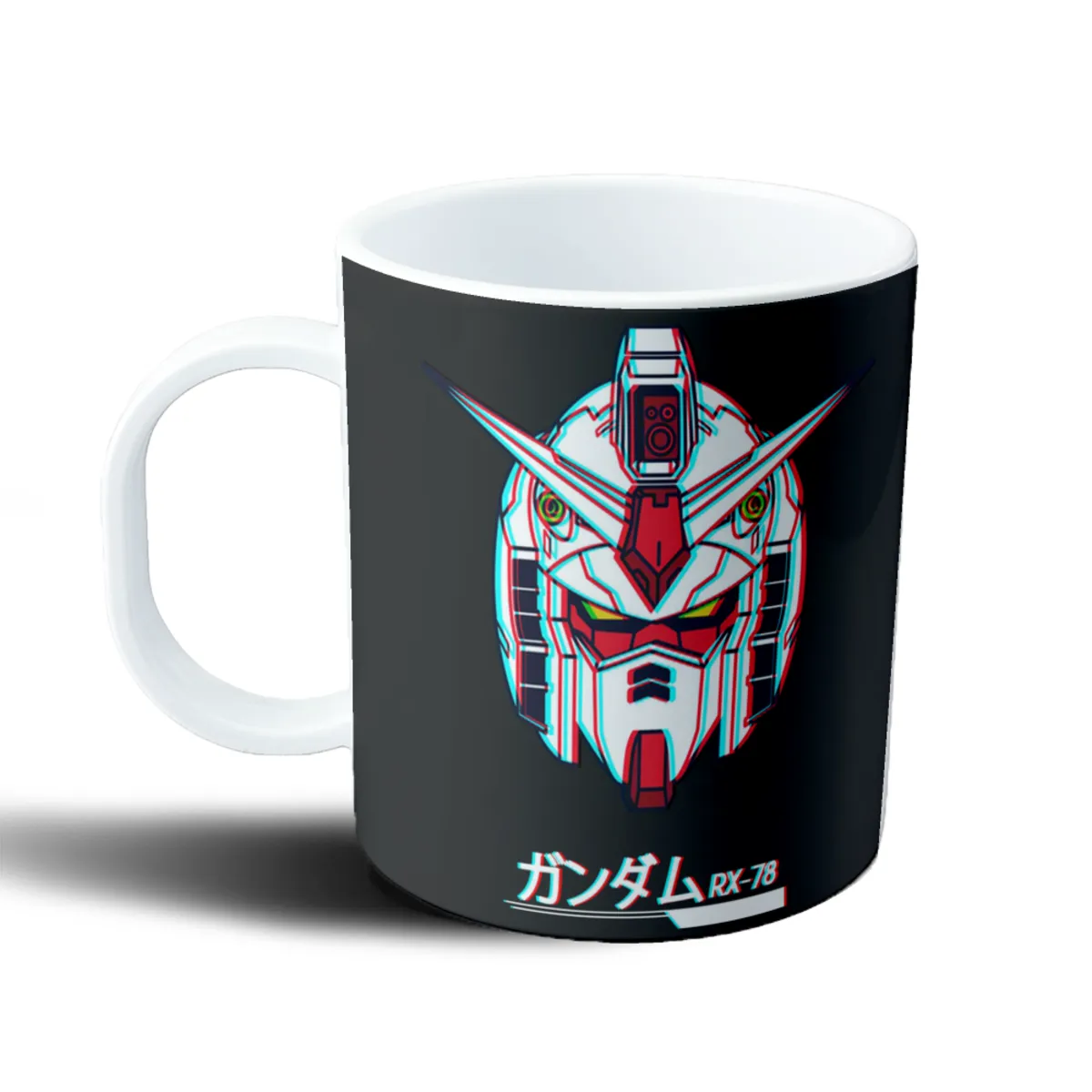 Taza de Plástico Gundam RX-78 Cabeza Glitch - vista 2