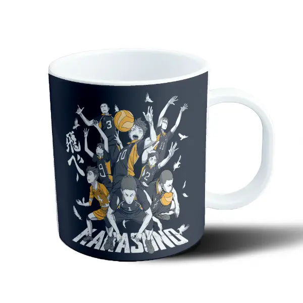 Taza de Plástico Haikyuu Karasuno Equipo de Voley