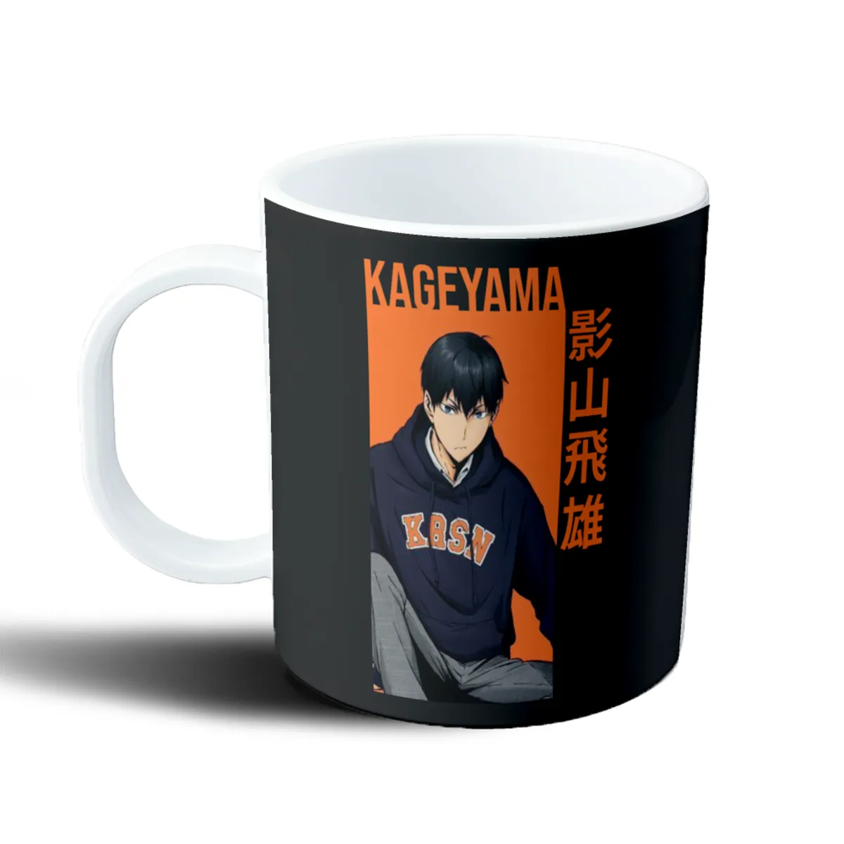 Taza de Plástico Haikyuu Kageyama Tobio Naranja - vista 2