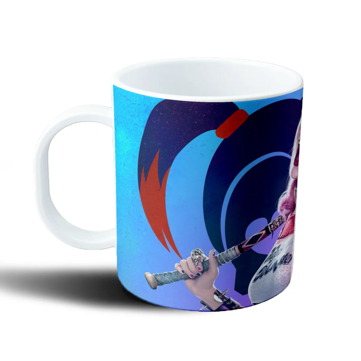 Taza de Plástico Harley Quinn Suicide Squad Bate y Pistola - vista 2