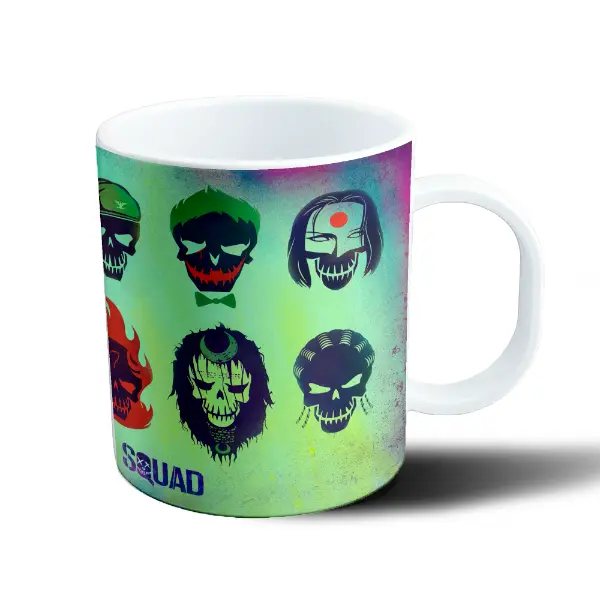 Taza de Plástico Suicide Squad Harley Quinn Calaveras