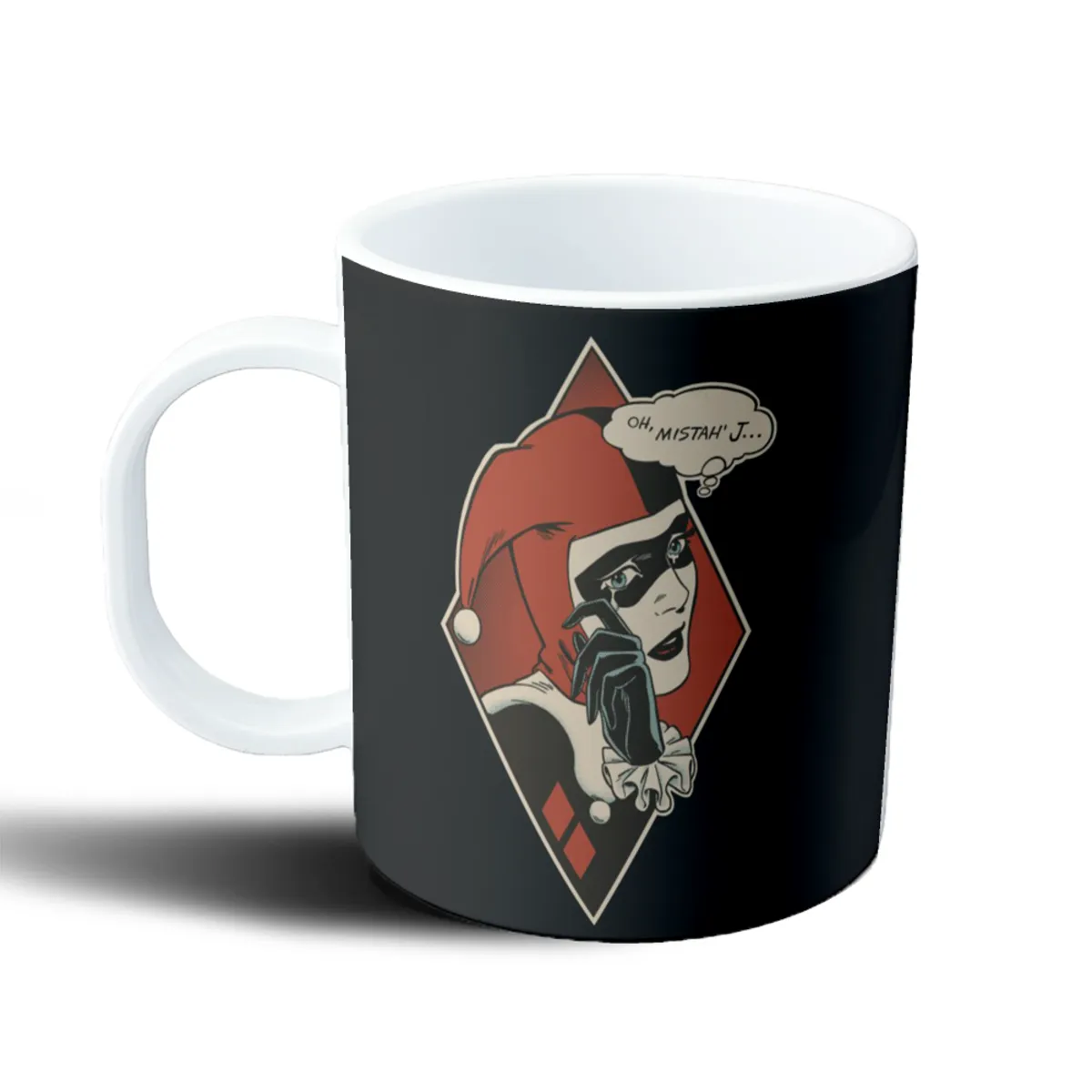 Taza de Plástico Harley Quinn Oh Mistah J - vista 2
