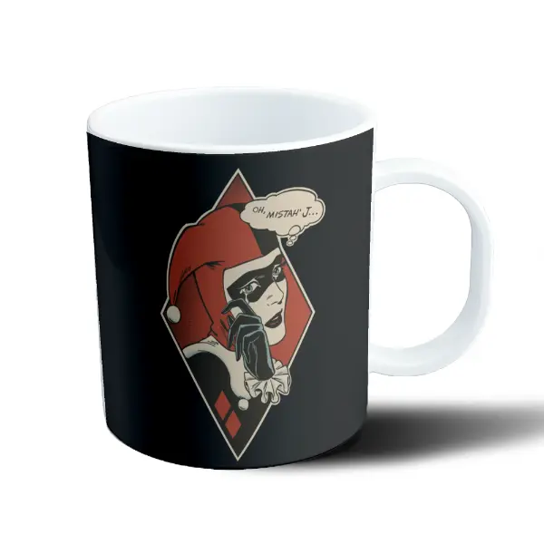 Taza de Plástico Harley Quinn Oh Mistah J