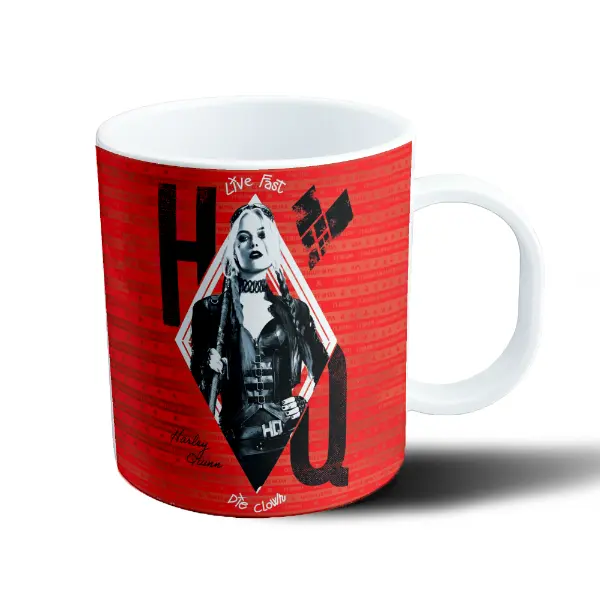 Taza de Plástico Harley Quinn Live Fast Die Clown