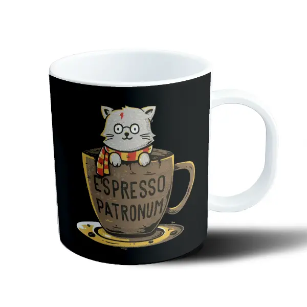 Taza de Plástico Harry Potter Gato Espresso Patronum