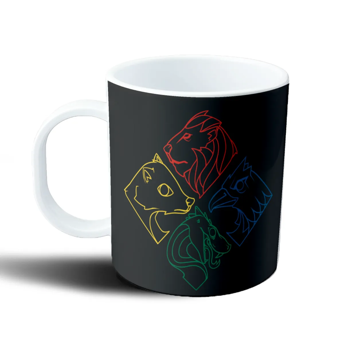 Taza de Plástico Harry Potter Casas de Hogwarts Animales - vista 2