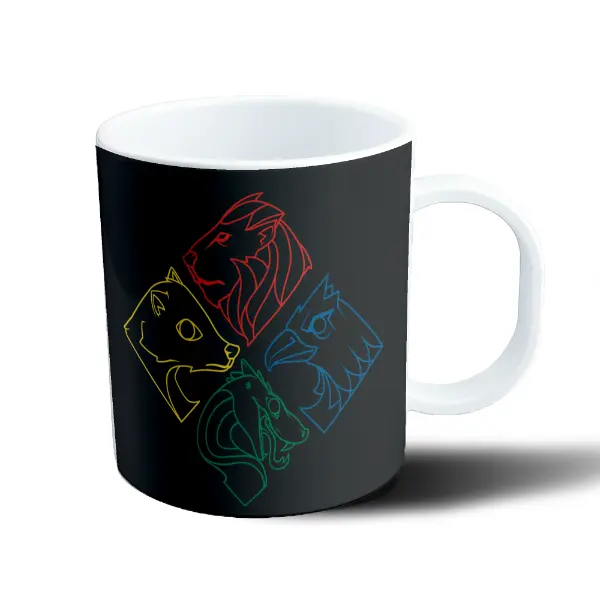 Taza de Plástico Harry Potter Casas de Hogwarts Animales
