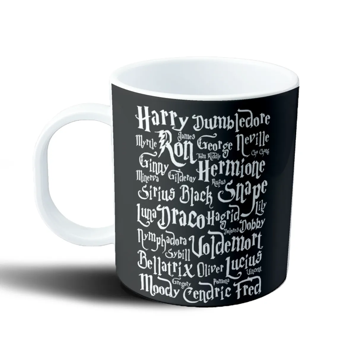 Taza de Plástico Harry Potter Personajes Tipografía - vista 2
