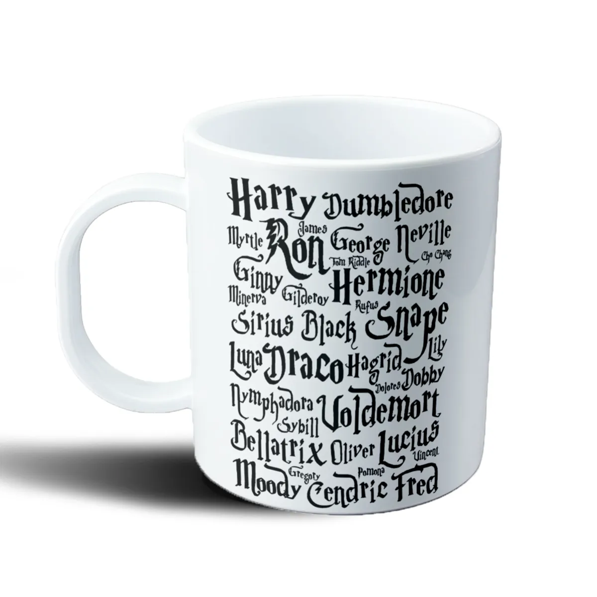 Taza de Plástico Harry Potter Personajes Tipografía - vista 2