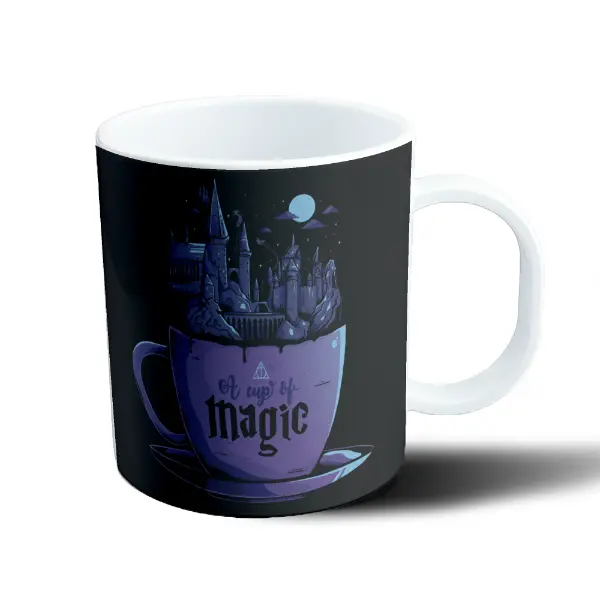 Taza de Plástico Harry Potter Castillo Hogwarts A Cup of Magic
