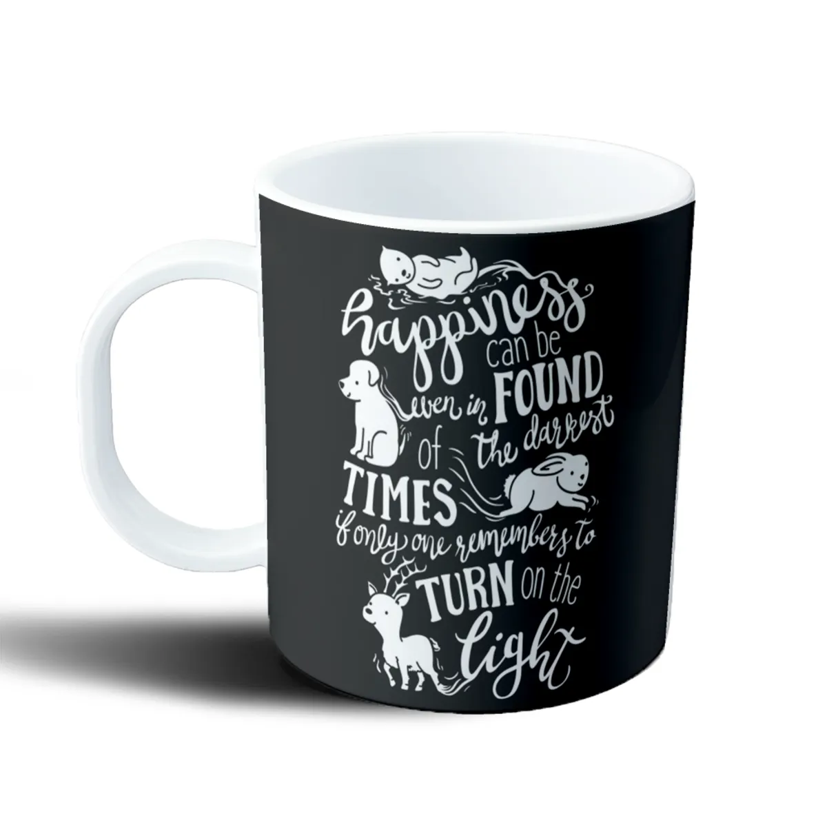 Taza de Plástico Harry Potter Frase Dumbledore Felicidad en la Oscuridad - vista 2
