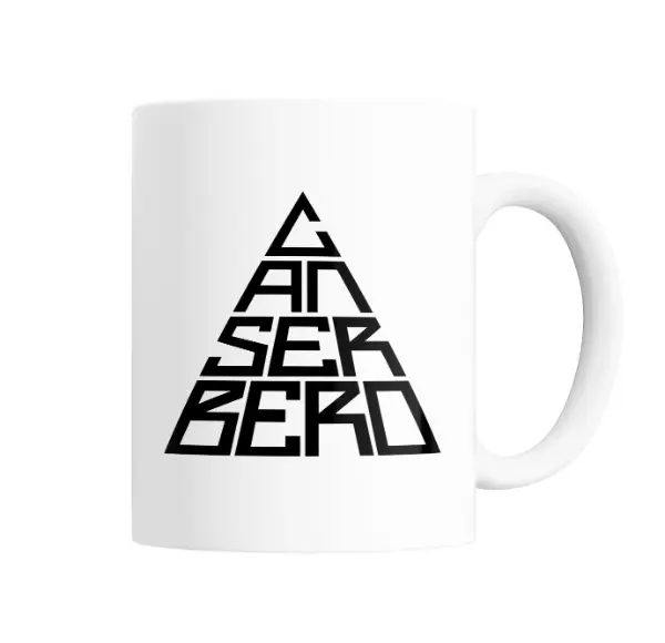 Taza de Cerámica Canserbero Triángulo Tipografía