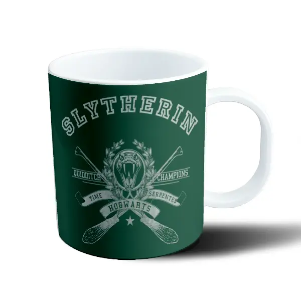 Taza de Plástico Harry Potter Slytherin Quidditch Champions Serpentes