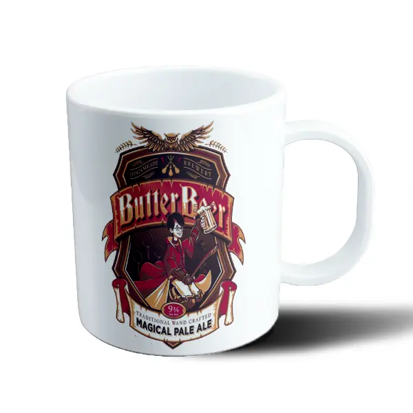 Taza de Plástico Harry Potter Objetos Mágicos Gris