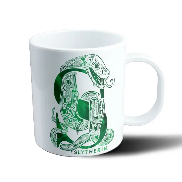Taza de Plástico Harry Potter Slytherin Serpiente Verde