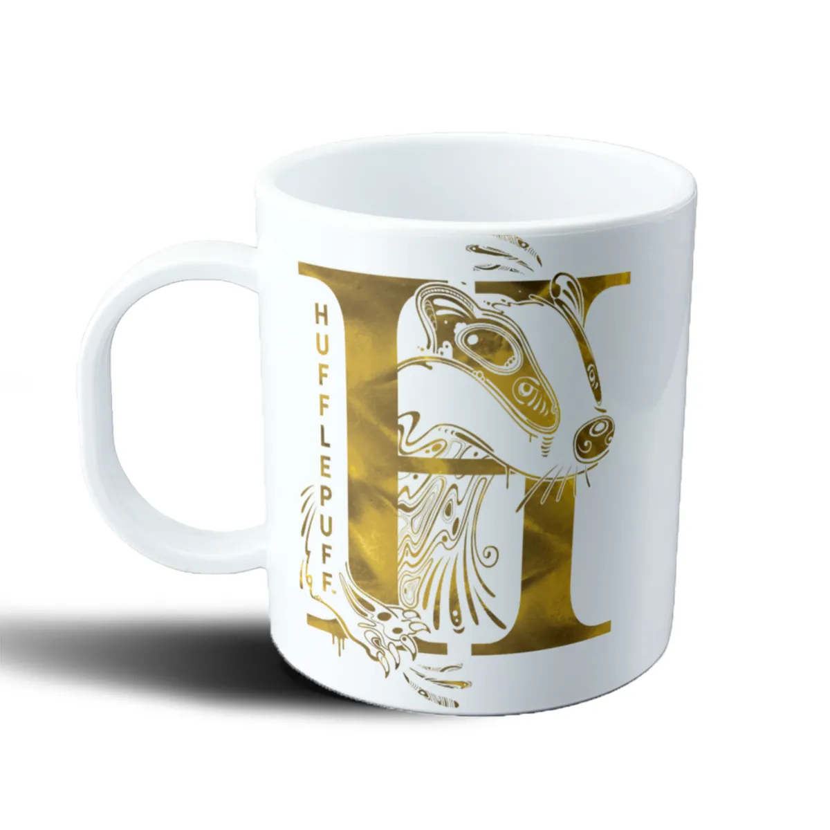 Taza de Plástico Harry Potter Hufflepuff Tejón Dorado - vista 2