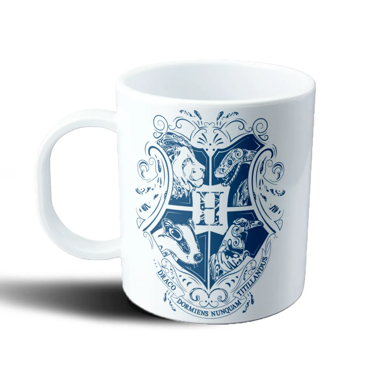 Taza de Plástico Harry Potter Escudo de Hogwarts Azul - vista 2