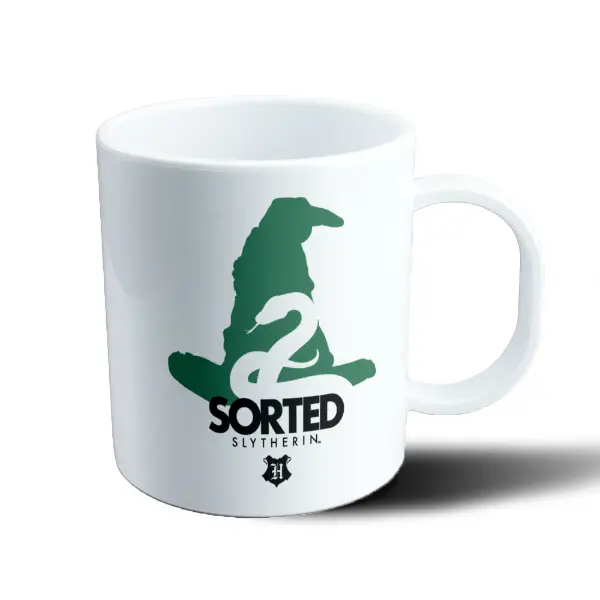 Taza de Plástico Harry Potter Sorted Slytherin Sombrero Seleccionador