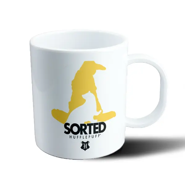 Taza de Plástico Harry Potter Sorting Hat Hufflepuff Sorted