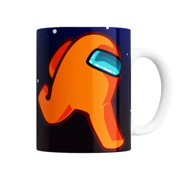 Taza de Cerámica Among Us Tripulante Naranja