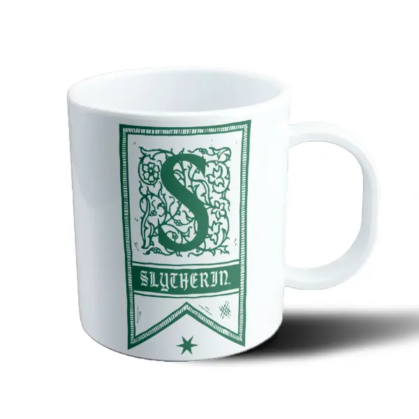 Taza de Plástico Harry Potter Casa Slytherin Estandarte