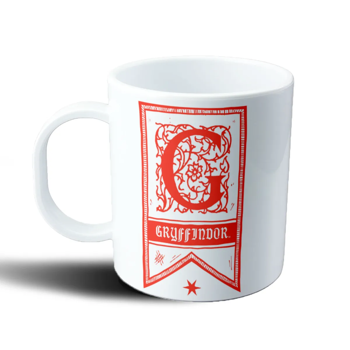 Taza de Plástico Harry Potter Gryffindor Estandarte Rojo - vista 2