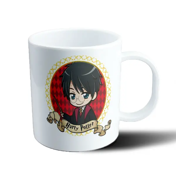 Taza de Plástico Harry Potter Chibi con Varita