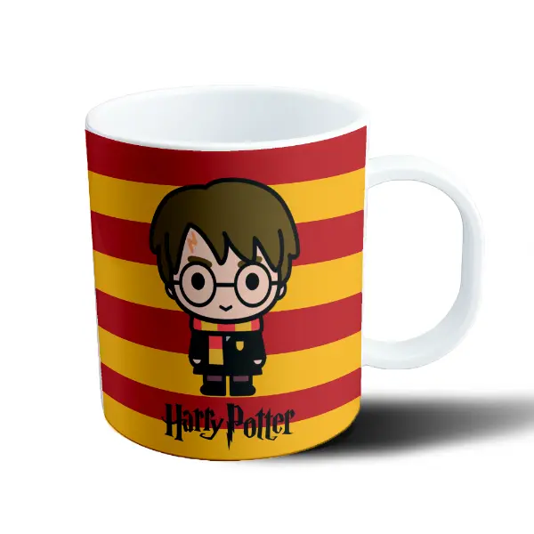 Taza de Plástico Harry Potter Chibi con Bufanda Gryffindor