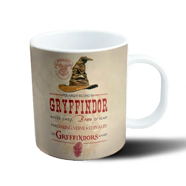 Taza de Plástico Harry Potter Gryffindor Sombrero Seleccionador