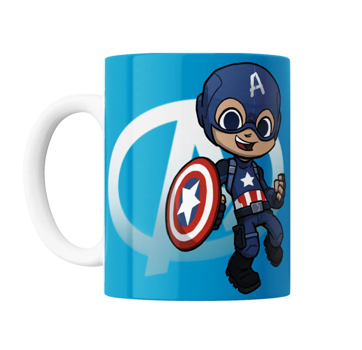 Taza de Cerámica Capitan America Chibi Escudo Avengers - vista 2