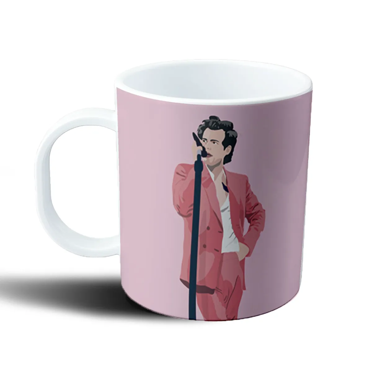 Taza de Plástico Harry Styles Traje Rosa con Micrófono - vista 2
