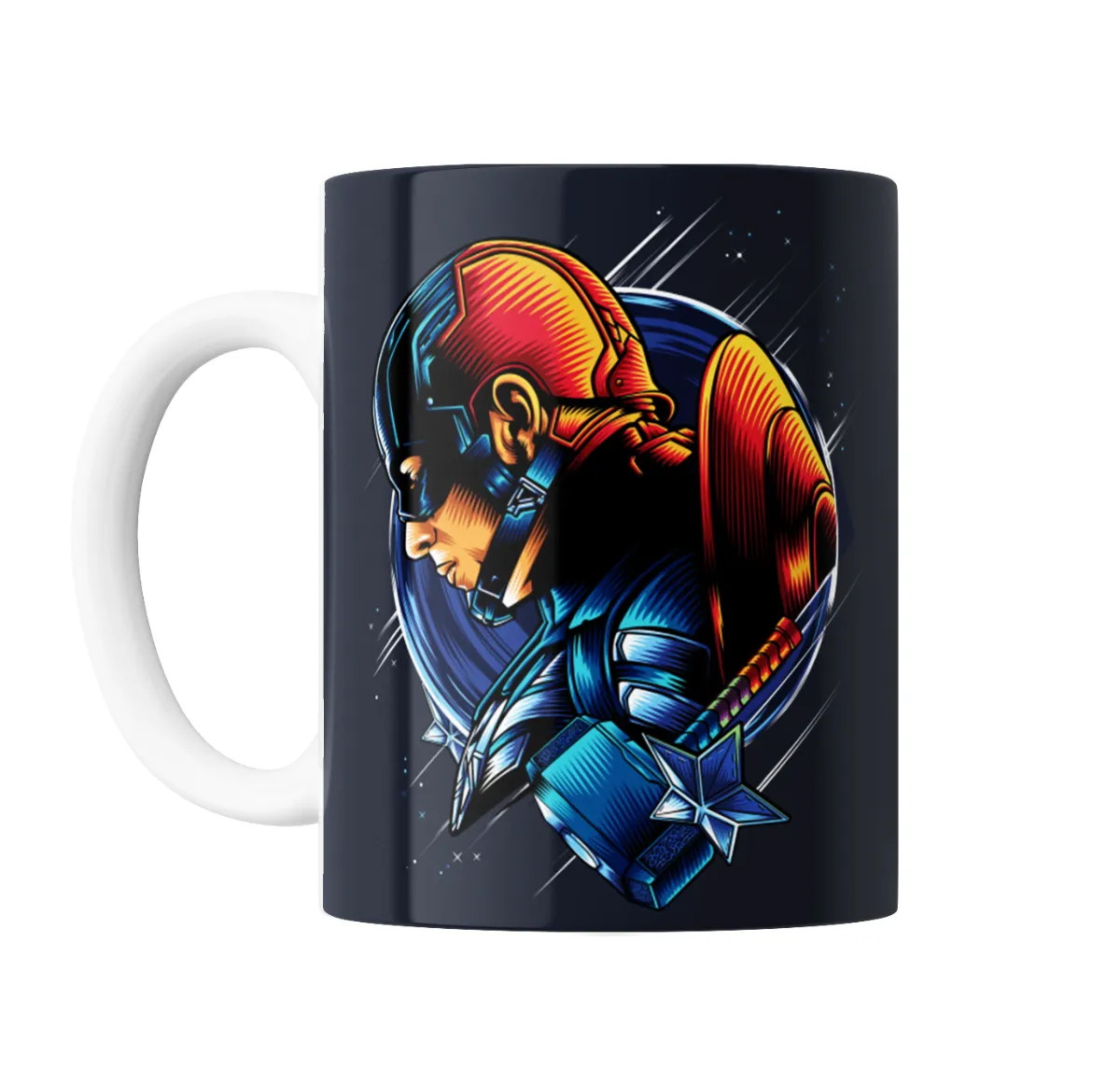 Taza de Cerámica Capitán América Escudo y Martillo - vista 2