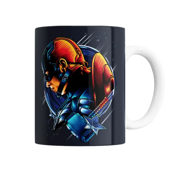 Taza de Cerámica Capitán América Escudo y Martillo