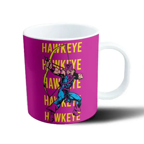 Taza de Plástico Hawkeye Marvel Arquero en Acción