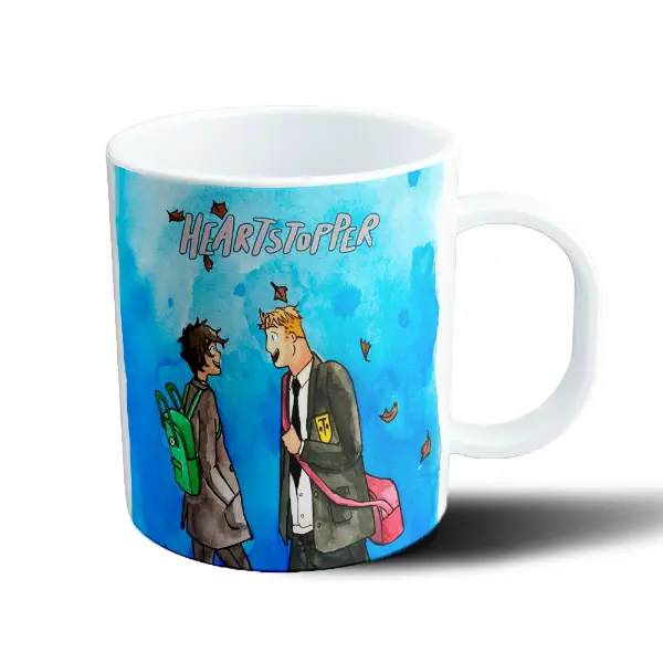 Taza de Plástico HeartStopper Charlie y Nick