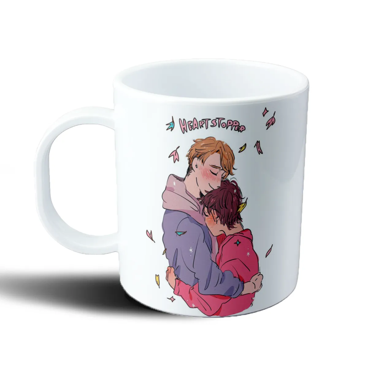 Taza de Plástico Heartstopper Nick y Charlie abrazo - vista 2