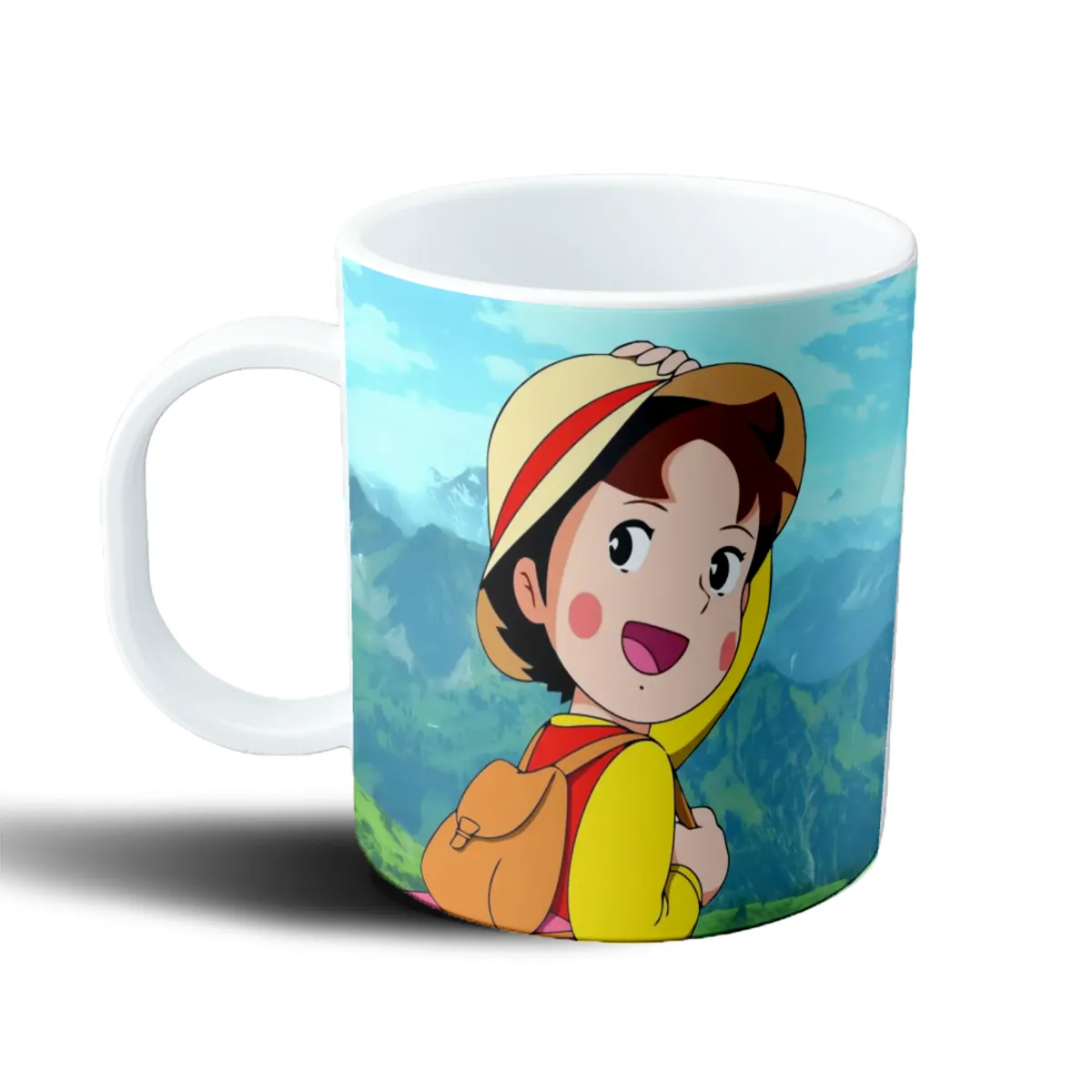 Taza de Plástico Heidi Niña de los Alpes Montañas - vista 2