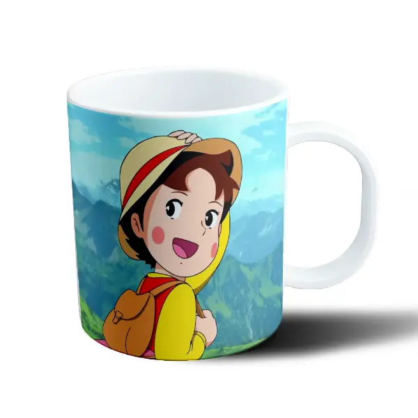 Taza de Plástico Heidi Niña de los Alpes Montañas