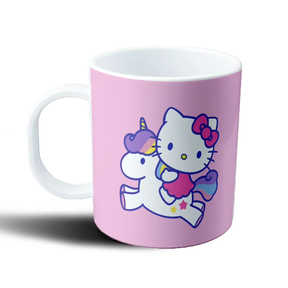 Taza de Plástico Hello Kitty Unicornio Arcoíris - vista 2