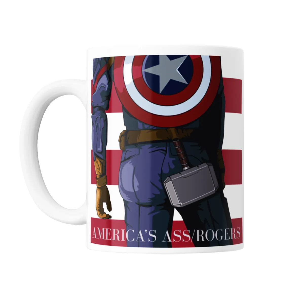Taza de Cerámica Capitán América Espalda Mjolnir - vista 2