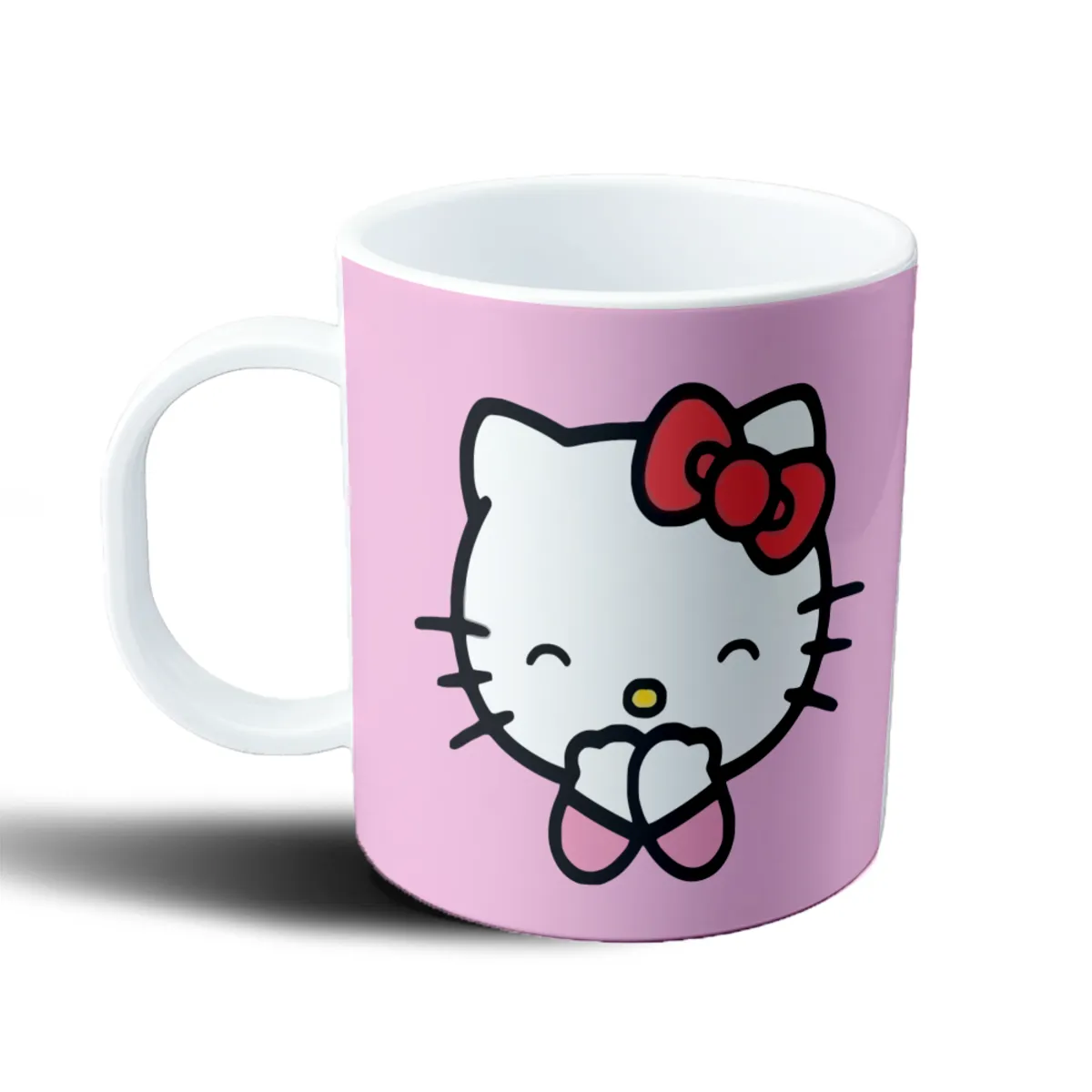 Taza de Plástico Hello Kitty con Moño Rojo - vista 2