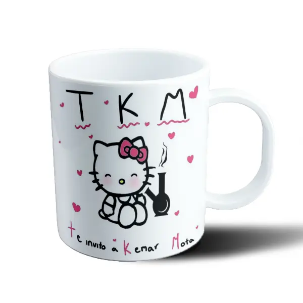 Taza de Plástico Hello Kitty Te Invito a Kemar Mota