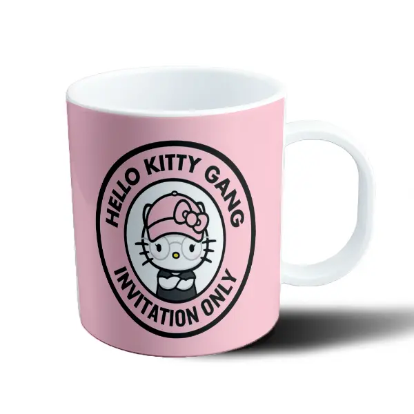Taza de Plástico Hello Kitty Gang Invitation Only