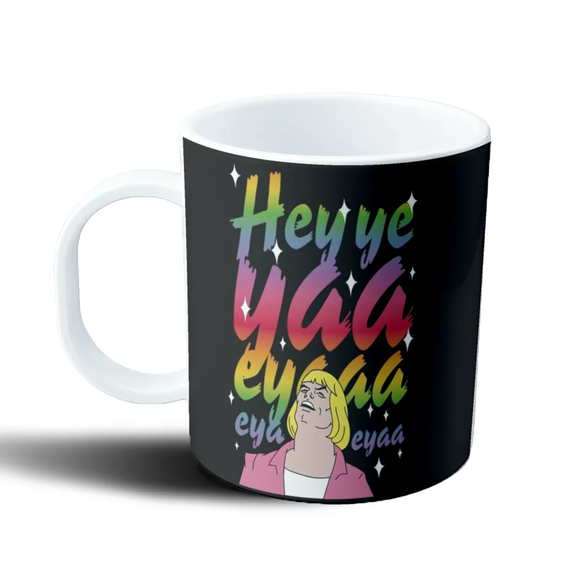 Taza de Plástico He Man Hey Ye Yaa Meme - vista 2