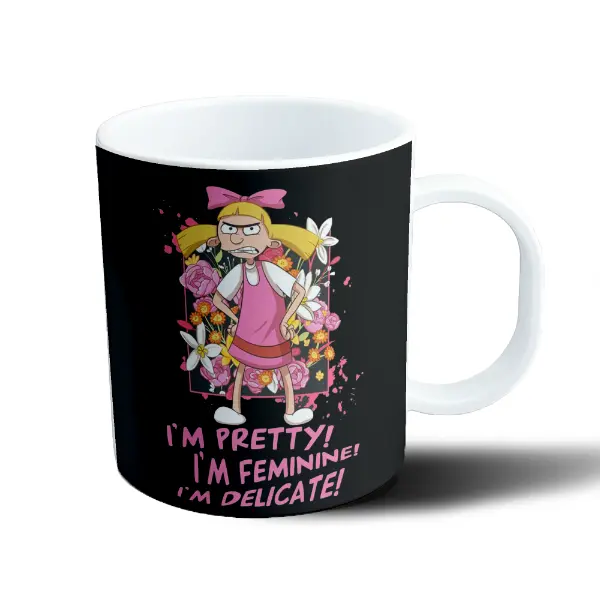 Taza de Plástico Hey Arnold Helga Im Pretty Im Feminine