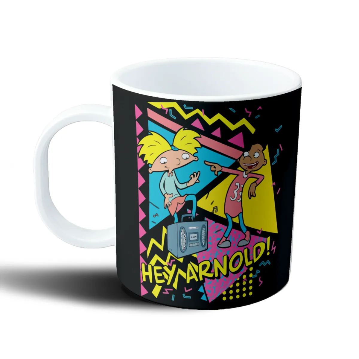 Taza de Plástico Hey Arnold Helga y Gerald Estilo Retro - vista 2